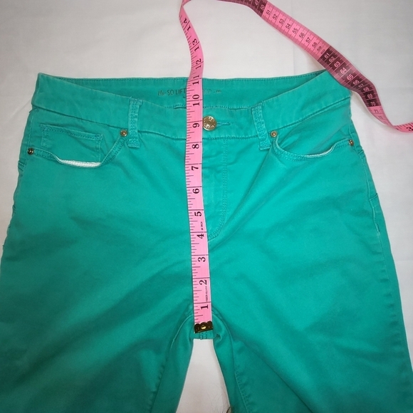 Chico's "The So Lifting Crop"  Green Women's Pants Size 00 - Picture 9 of 12